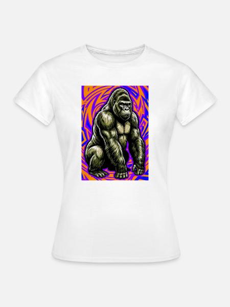 Gorilla - Frauen T-Shirt - Weiß