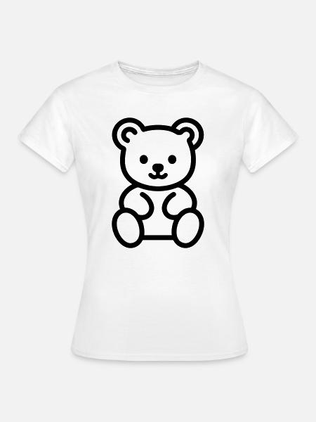 Bärenjunges - Frauen T-Shirt - Weiß