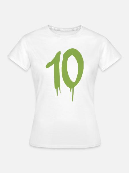 10 - Frauen T-Shirt - Weiß