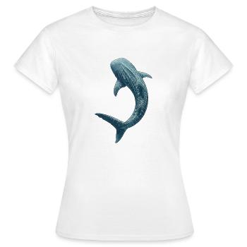 Detaillierte Walhai-Kunst Meereslebewesen - Frauen T-Shirt - Weiß - Vorne - AI Model Female 172 dark (172cm)