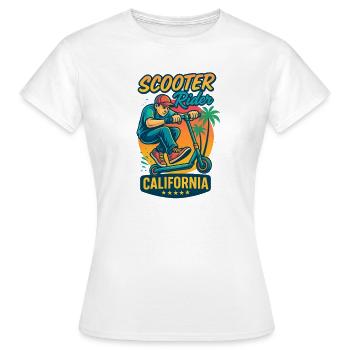 Backprint: Freestyle Scooter Scooter - Women's T-Shirt - white - Front - AI Model Female 172 dark (172cm)