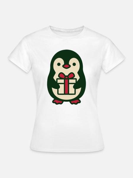 Pinguin Geschenk Clipart - Frauen T-Shirt - Weiß