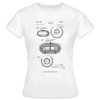 Curling Stone Patent - Frauen T-Shirt - Weiß - Vorne - AI Model Female 172 dark (172cm)