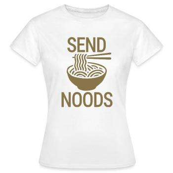 Send noods - Frauen T-Shirt - Weiß - Vorne - AI Model Female 172 dark (172cm)
