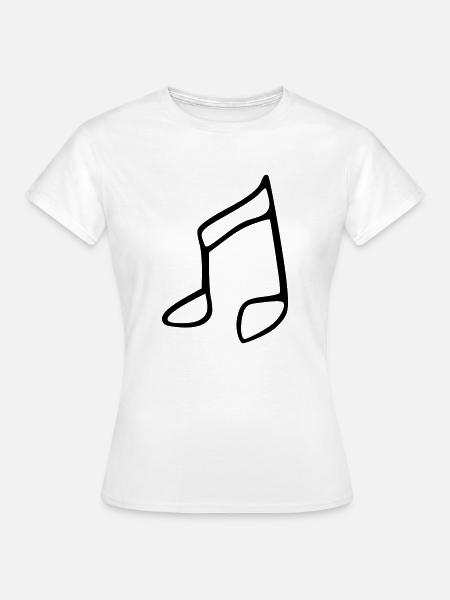 Note - Frauen T-Shirt - Weiß