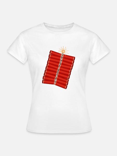 Böller - Frauen T-Shirt - Weiß