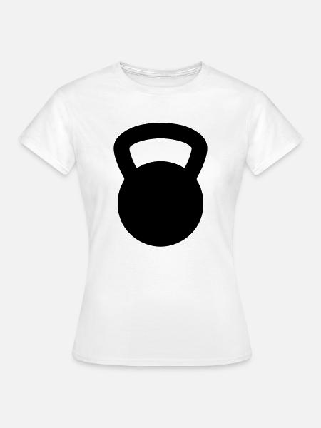 Kettlebell - Frauen T-Shirt - Weiß