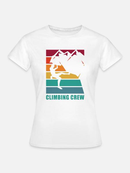Klettern Bergsport Kletterer - Frauen T-Shirt - Weiß