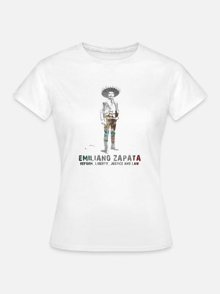 Emiliano Zapata - Frauen T-Shirt - Weiß