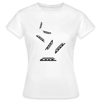 Symbole d’échiquier - T-shirt Femme - blanc - Devant - AI Model Female 172 dark (172cm)
