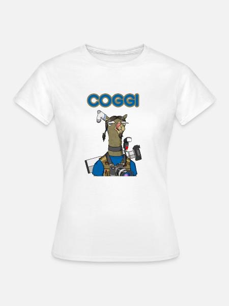 COGGI FOTOGRAF - Frauen T-Shirt - Weiß
