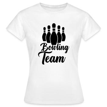 Équipe de bowling - T-shirt Femme - blanc - Devant - AI Model Female 172 dark (172cm)