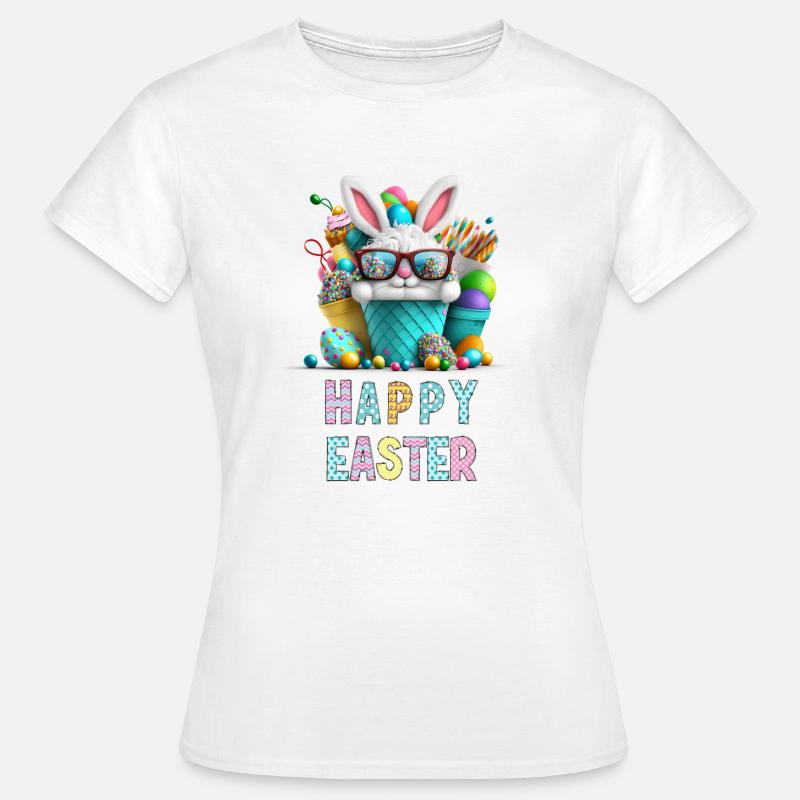 Merry Easter - Happy Easter Bunny - Women's T-Shirt - white