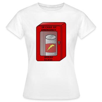 En cas d'urgence - T-shirt Femme - blanc - Devant - AI Model Female 172 dark (172cm)