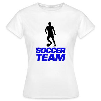 Équipe de football - T-shirt Femme - blanc - Devant - AI Model Female 172 dark (172cm)