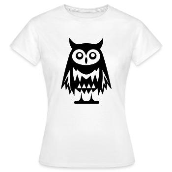 Petite chouette - T-shirt Femme - blanc - Devant - AI Model Female 172 dark (172cm)