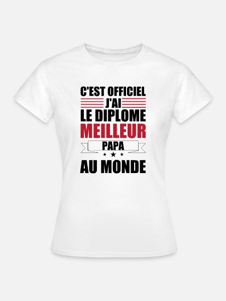 Bester Vater der Welt - Frauen T-Shirt - Weiß