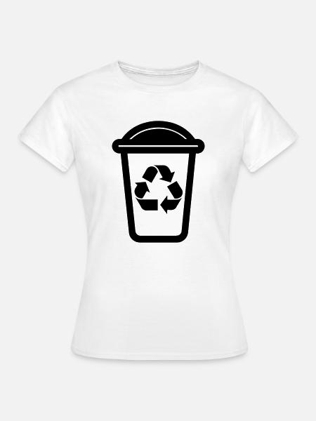 Mülltonne - Frauen T-Shirt - Weiß