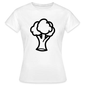 brocoli - T-shirt Femme - blanc - Devant - AI Model Female 172 dark (172cm)