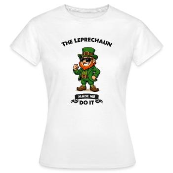 leprechaun sonnenbrille comic - Frauen T-Shirt - Weiß - Vorne - AI Model Female 172 dark (172cm)