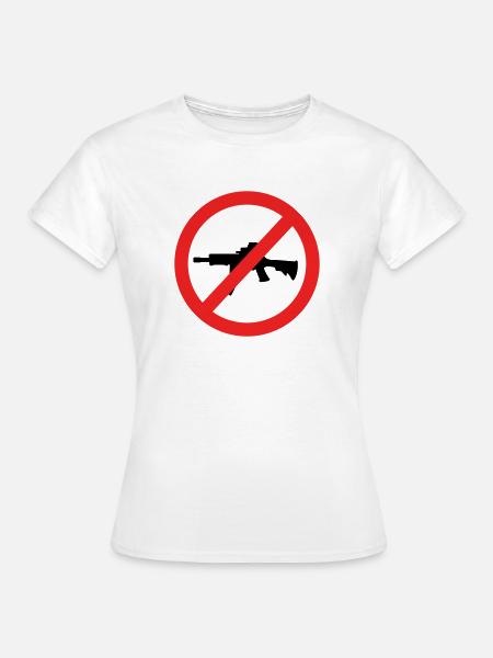 Frieden - Kein Krieg - Friedensbewegung - Frauen T-Shirt - Weiß