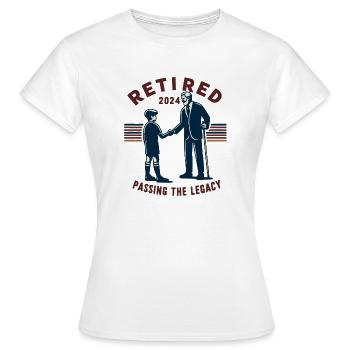 Retired 2024 Passing the Legacy Commemorative - Women's T-Shirt - white - Front - AI Model Female 172 dark (172cm)