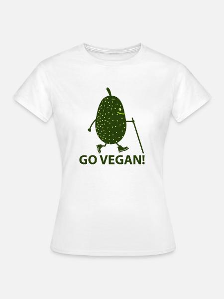 Go vegan! - Frauen T-Shirt - Weiß