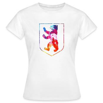 Berlin blason coloré - T-shirt Femme - blanc - Devant - AI Model Female 172 dark (172cm)