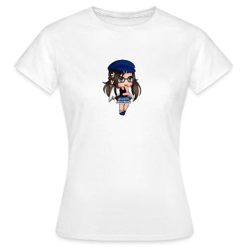 Gacha Angle Girl - T-shirt Femme - blanc - Devant - AI Model Female 172 dark (172cm)