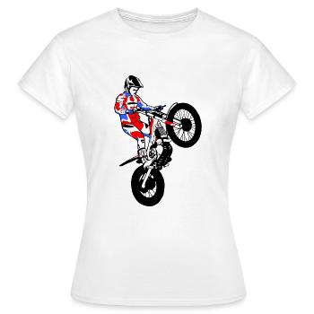 Motorrad Trial - Motorcycle Trial - Women's T-Shirt - white - Front - AI Model Female 172 dark (172cm)