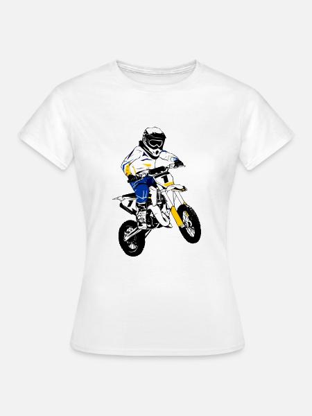 Youngster Moto Cross - Motocross Enfant - KIDS MX - T-shirt Femme - blanc