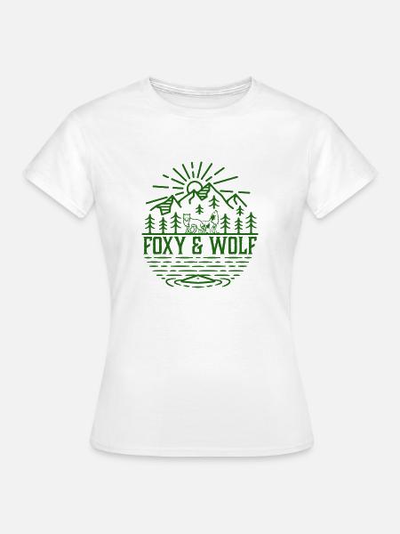 FOXY AND WOLF pic 3 - Frauen T-Shirt - Weiß