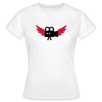 Cameraman / Camera / Video / Cadreur - T-shirt Femme - blanc - Devant - AI Model Female 172 dark (172cm)