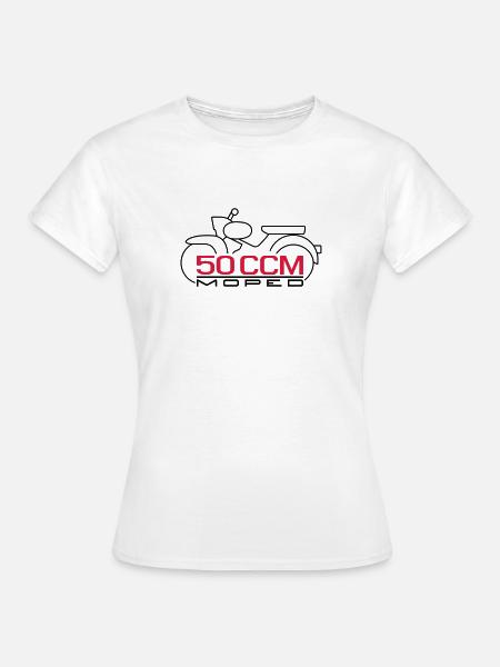 Moped Star 50 ccm Emblem - Frauen T-Shirt - Weiß