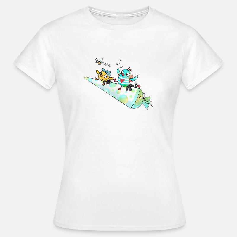 Hurra ich bin ein Schulkind! - Frauen T-Shirt - Weiß