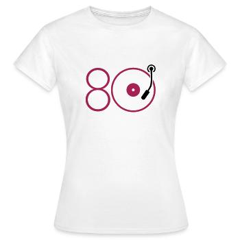 Musik der 80er - Frauen T-Shirt - Weiß - Vorne - AI Model Female 172 dark (172cm)