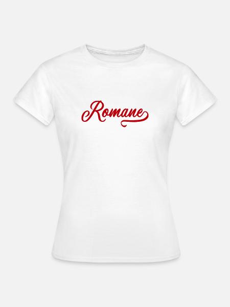 Romane - Vorname - Frauen T-Shirt - Weiß