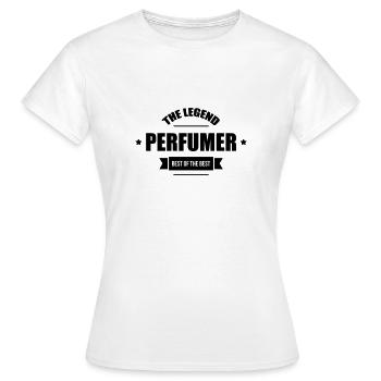 Parfum / Parfumeur / Parfumerie / Perfumer - T-shirt Femme - blanc - Devant - AI Model Female 172 dark (172cm)