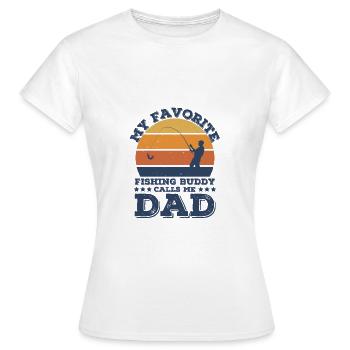 Angling - Women's T-Shirt - white - Front - AI Model Female 172 dark (172cm)