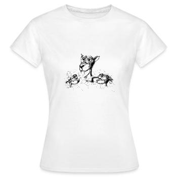 Bath foam fuzzy - Women's T-Shirt - white - Front - AI Model Female 172 dark (172cm)