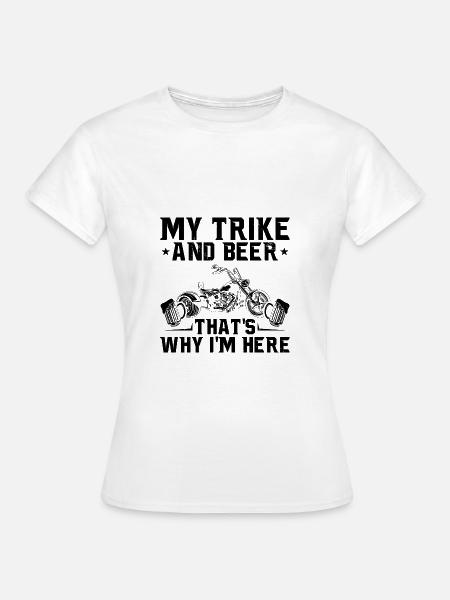 Trike Geschenkideen | Triker Trikes Trikefahrer - Frauen T-Shirt - Weiß
