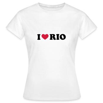 rio de janeiro - T-shirt Femme - blanc - Devant - AI Model Female 172 dark (172cm)