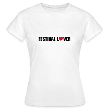 amant fête - T-shirt Femme - blanc - Devant - AI Model Female 172 dark (172cm)