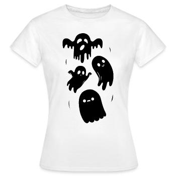 drôle - Hantée leçon de fantômes horreur - T-shirt Femme - blanc - Devant - AI Model Female 172 dark (172cm)