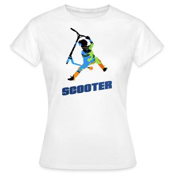 Roller - Frauen T-Shirt - Weiß - Vorne - AI Model Female 172 dark (172cm)