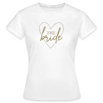 Hello Bride - la mariée - T-shirt Femme - blanc - Devant - AI Model Female 172 dark (172cm)