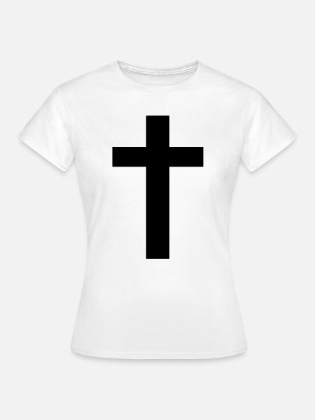 Kreuz - Frauen T-Shirt - Weiß
