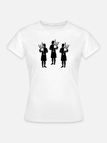 Dudelsack - Frauen T-Shirt - Weiß