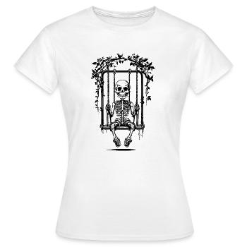 Skeleton swing - Women's T-Shirt - white - Front - AI Model Female 172 dark (172cm)