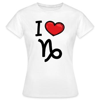 Aberglaube Horoskop Statement Steinbock Tierkreis - Frauen T-Shirt - Weiß - Vorne - AI Model Female 172 dark (172cm)